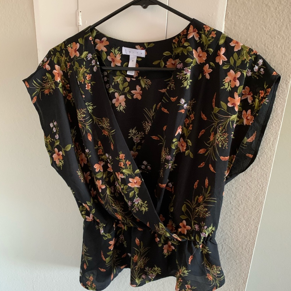 Nordstrom Leith Flower Blouse